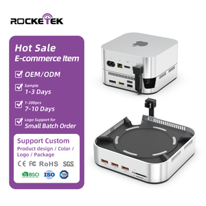 Base de Conexión USB con Doble Carcasa para SSD para <span class=keywords><strong>Mac</strong></span> <span class=keywords><strong>Mini</strong></span> M4 con Puerto de Pantalla USB-A y Ranura para Tarjetas SD y TF - Product Image 2