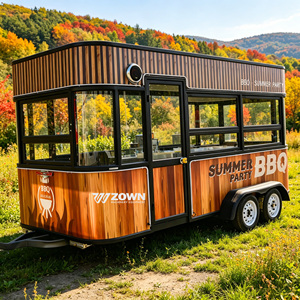 Mobile BBQ Food Cart Custom Mobile Fast Food <b>Trailers</b> Coffee Ice Cream Food Cart Food Truck - Product Image 6