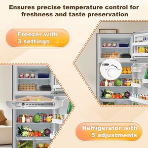 Refrigerador Doméstico de Dos Puertas con Congelador Superior, Sin Escarcha, de 18.0 Pies Cúbicos, de los Principales Fabricantes, Modelo DDT-663WMU - Product Image 2