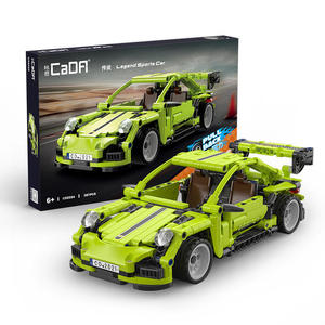 Kit de blocs de construction de voiture de sport Lightning 357 pièces CaDA C52021 Assemblage DIY Voiture de course à tirer en arrière Jouets pour enfants de <span class=keywords><strong>6</strong></span> ans - Product Image 4