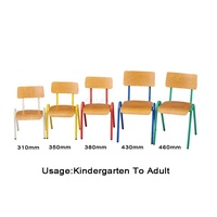 Mobilier scolaire Chaise d'étudiant classique en bois empilable portable