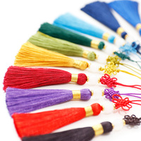 Pendentifs de mode faits main en perles, nœuds chinois, nœuds en fil de nylon et de jade, avec disque USB miniature et peigne, pour marque-pages, cartes d'invitation et décorations suspendues