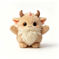 Vente en gros de poupées en peluche personnages doux et rembourrés, très demandées, poupées en peluche monstres mignons, jouets en peluche personnalisés