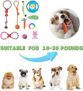 Lot de jouets pour chiens en peluche TPR avec corde et sac à excréments, vente en gros du fabricant - Product Image 2
