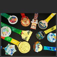 Medallas Personalizadas de Metal Dorado Resistente, Giratorias, Grabadas, Trofeos Deportivos de Baloncesto, Fútbol, Tenis de Mesa
