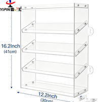 Étagère de Douche en Acrylique Grande Capacité, Organisateur de Marchandises, Étagères de Douche Antirouille, Présentoir de Stockage pour Supermarché