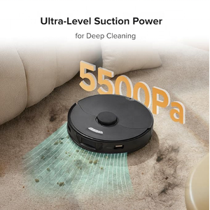 تفاصيل المنتج sroborocks S7 Max روبوت فائق مكنسة وممسحة كومبو ، تجفيف/غسل تلقائي ، إفراغ ذاتي ، إعادة الملء الذاتي - Product Image 5