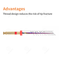 Limes rotatives NITI pour instruments dentaires, lime endodontique rotative NITI pour canaux radiculaires