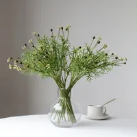 Branche artificielle en plastique pour décoration de jardin, arrangements floraux, accessoires de bouquet de mariée, décoration de salon à domicile