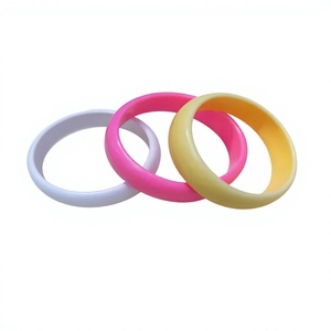 <b>Cute</b> Polka Dot Acrylic Resin Bangle <b>Bracelets</b> Multicolor Fashionable Bangle Jewelry Unisex Stylish Design Wedding Party Woman - Product Image 5