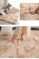 Tapis Shaggy Moderne Style Nordique 3D en Polyester Épais pour Chambre et Salon, Tapis de Table Basse pour Usage Domestique