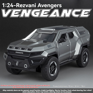 Venta al por mayor de modelos de juguete de metal fundido a presión 1:24 Rezwani Avenge Truck con función de retroceso, modelo de simulación de camión semirremolque de aleación, juguete para niños, <span class=keywords><strong>coches</strong></span> clásicos para niños. - Product Image 4