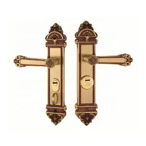 European Luxury Zinc Alloy Indoor Commercial Hotel Home Bedroom Safety Antique Brass Modern Vintage Door Locks