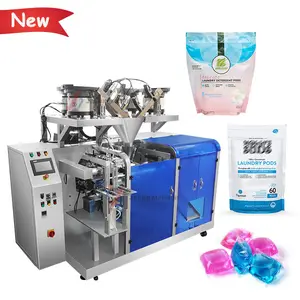 Automatic Stand Up Pouch Laundry Detergent Pod Doypack Counting And Packaging Machine