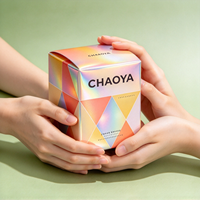 Boîte à bougies parfumées personnalisée avec gaufrage, emballage imprimé holographique, écologique, réutilisable, boîte cadeau de luxe pour bougies