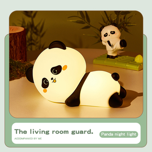 Silicone Panda LED ánh sáng ban đêm ABS chất liệu có thể sạc lại cảm ứng phim hoạt hình động vật Panda đêm đèn cho trẻ em phòng ngủ trang trí nội thất - Product Image 6