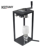 Machine manuelle de scellage de canettes en plastique, style joystick facile à utiliser, pour thé au lait et bouteilles PET