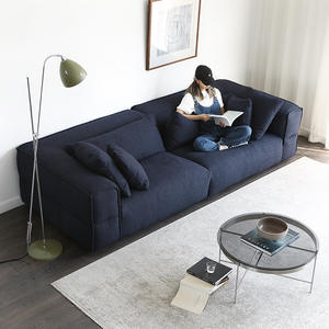 Sofá Cuadrado de Tela Estilo Chesterfield Moderno NORHOR/<span class=keywords><strong>DOPIO</strong></span>, Color Blanco Leche Vintage, Tres Plazas, para Uso en Hospitales y Salas de Estar - Product Image 3