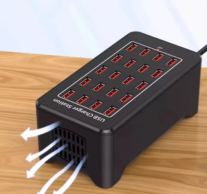 Stazione di ricarica USB intelligente a 20 porte da 20A 100W, <span class=keywords><strong>caricabatterie</strong></span> multi-batteria per ping pong, casa, ufficio, feste, hotel, ristoranti, viaggi - Product Image 4