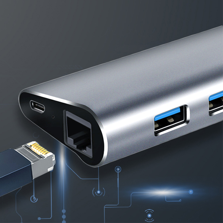 Пружинные контакты SMT/SMD беспроводной 5 в 1 взаимный обмен данными между компьютером и периферийными устройствами 3,0 для гигабитный сетевой адаптер для смартфона с 3 портами USB hub