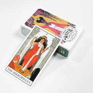 Nuevo: <span class=keywords><strong>Baraja</strong></span> de Tarot Moderna de Bruja de 12*7cm, 78 Cartas de Papel Recubierto, Cartas de Oráculo de Tarot en Inglés con Guía - Product Image 4