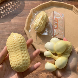 ลูกบอลบีบถั่วลิสง Tpr ของเล่นบีบถั่วลิสงสร้างสรรค์ ของเล่นบีบถั่วลิสงยืดหยุ่น ของเล่นบีบถั่วลิสงคลายเครียด บรรจุ EVA - Product Image 4