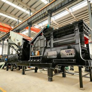 Système mobile de concassage et de criblage complet pour pneus usagés, avec concasseur à cône à percussion mobile pour le traitement des roches - Product Image 2