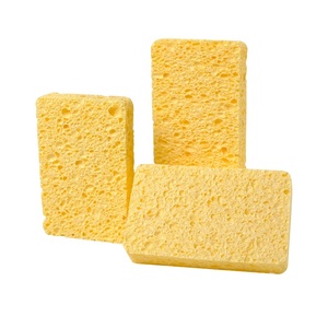 Éponge de nettoyage de vaisselle de cuisine biodégradable écologique personnalisable en gros avec bord rond - Product Image 3