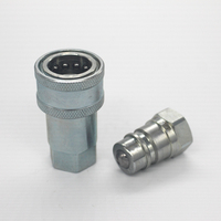 Acoplador de conexión rápida hidráulica de acero al carbono ISO5675, bola tipo Pioneer, reemplazo de la serie 4100, accesorio de Tractor, acoplador hidráulico