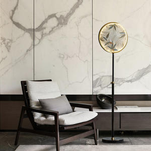 Luxury Zen Chinese Style <b>Retro</b> Enamel Floor <b>Lamp</b> for Living Room Study Master Bedroom Bedside Table <b>Lamp</b> with AC Power Supply - Product Image 4