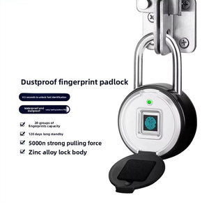 <span class=keywords><strong>Candado</strong></span> Inteligente con Huella Dactilar Resistente para Mochila, Casillero de Gimnasio |   Aleación de Zinc, Resistente al Agua, Desbloqueo Rápido en 0.5s, 20 Huellas Dactilares, Sin Llave - Product Image 4