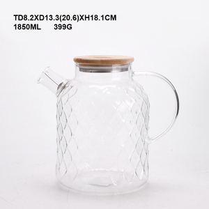 Tetera de Vidrio Transparente Resistente al Calor de 1.5L con Tapa de Bambú, Forma Redonda Clásica para Té de Flores, Té Verde, Té Negro - Product Image 2