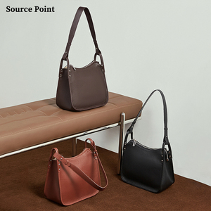Bolso de Hombro de Cuero con Logotipo Personalizado, Bolso Tote Cuadrado de Gran Capacidad con Correa Ajustable, Bolsos de Mano - Product Image 5