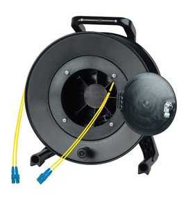 FTTH SC LC FC ST Connector Portable Retractable Tactical Winding Drum 100M 150M Fiber Optic Cable Reel - Product Image 5