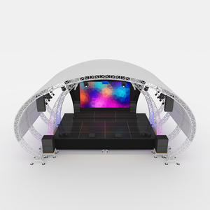 Iluminación de aluminio por encargo exposición móvil espiga Domo perno redondo medio círculo techo para escenario truss - Product Image 1