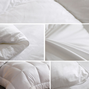 Lujo 5 estrellas terciopelo Hotel pato ganso pluma abajo blanco dormitorio edredones cama funda nórdica colección de Hotel lujo inserción <span class=keywords><strong>individual</strong></span> - Product Image 4