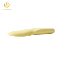 Semelles intérieures en mousse confortable Longheng PU jaunes unisexes, respirantes, texture nid d'abeille, évacuation de l'humidité, soutien de la voûte plantaire, amorti toute la journée