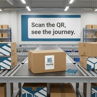 Etiquetas Logísticas Inteligentes con Código QR para Seguimiento de Paquetes, Trazabilidad de Envíos en Tiempo Real, Impresión de Datos Variables, Resistentes al Agua