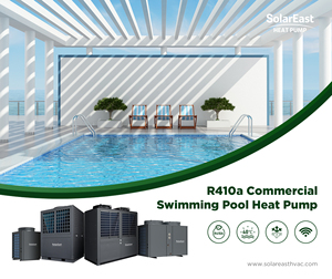 <span class=keywords><strong>Chauffe</strong></span>-<span class=keywords><strong>eau</strong></span> pour piscine avec mode d'énergie hybride, coordination multi-appareils, évaporateur hydrophobe et fonctionnement silencieux en extérieur - Product Image 2