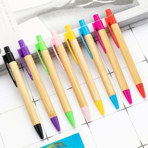 Wholesale Environmental protection Bamboo Promotional Gifts Business Gifts Office School Ballpoint <b>Pen</b> Custom - Product Image 4