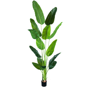 Precio barato <span class=keywords><strong>de</strong></span> Planta artificial árbol falso planta falsa con <span class=keywords><strong>hojas</strong></span> <span class=keywords><strong>de</strong></span> plástico grandes para la decoración <span class=keywords><strong>de</strong></span> la Oficina del hotel del hogar - Product Image 4