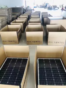 Panneau solaire chinois 200w cellule solaire mono kit panneau noir complet pour une utilisation à l'énergie solaire