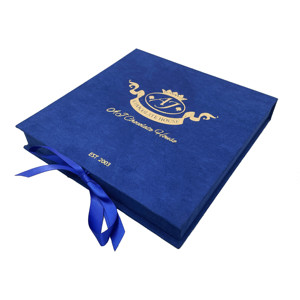 AOBO - Embalaje de Lujo Personalizado para Chocolate, Bandeja de Papel de Grado Alimenticio con Inserto y Estampado en Caliente con Lámina Dorada sobre Cartón Gris, Caja de Regalo - Product Image 3