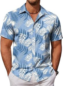 Camisas Hawaianas <span class=keywords><strong>para</strong></span> <span class=keywords><strong>Hombre</strong></span>, Manga Corta, con Botones, Estilo Aloha, <span class=keywords><strong>Ropa</strong></span> Casual de <span class=keywords><strong>Playa</strong></span> - Product Image 5