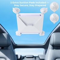 Support de fixation réglable Starlink Mini pour voiture, 4 ventouses, absorption des chocs, ABS, acier inoxydable, pour SUV, camping-car, fenêtre, camping, voyage en voiture