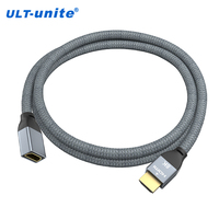 Cable de extensión HDMI2.1 ULT-unite de 48 Gbps, 8K a 60 Hz, 4K a 120 Hz, con conectores chapados en oro y carcasa de aleación de aluminio para computadora, TV y decodificador.