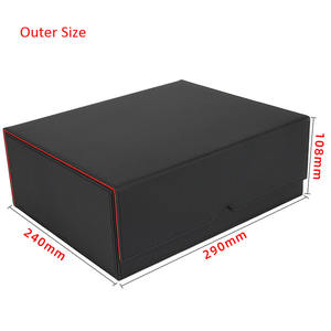 Boîte de rangement pour cartes en cuir PU de qualité supérieure à 3 rangées pour plus de 1800 cartes, étui de grande capacité compatible avec YuGiOh, MTG, PTCG - Product Image 2