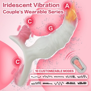 10 Modes <b>Remote</b>-<b>controlled</b> <b>Vibrator</b> Heating Head A-spot Stimulate Silicone <b>Vibrator</b> Girl Masturbator Lesbian Sex Toys Wholesale - Product Image 3
