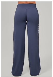 Của phụ nữ bền vững rộng chân yoga quần mềm cảm ứng thoáng khí nhanh chóng khô Yoga xà cạp 4-cách căng hip nâng lên sinh thái Activewear - Product Image 2