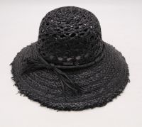 D verano nuevo transpirable hecho a mano moda rafia paja personalizado cubo sombrero para mujer Cloche sombrero